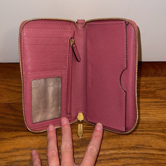Michael Kors wristlet wallet, like new, pink - Picture 9 of 9